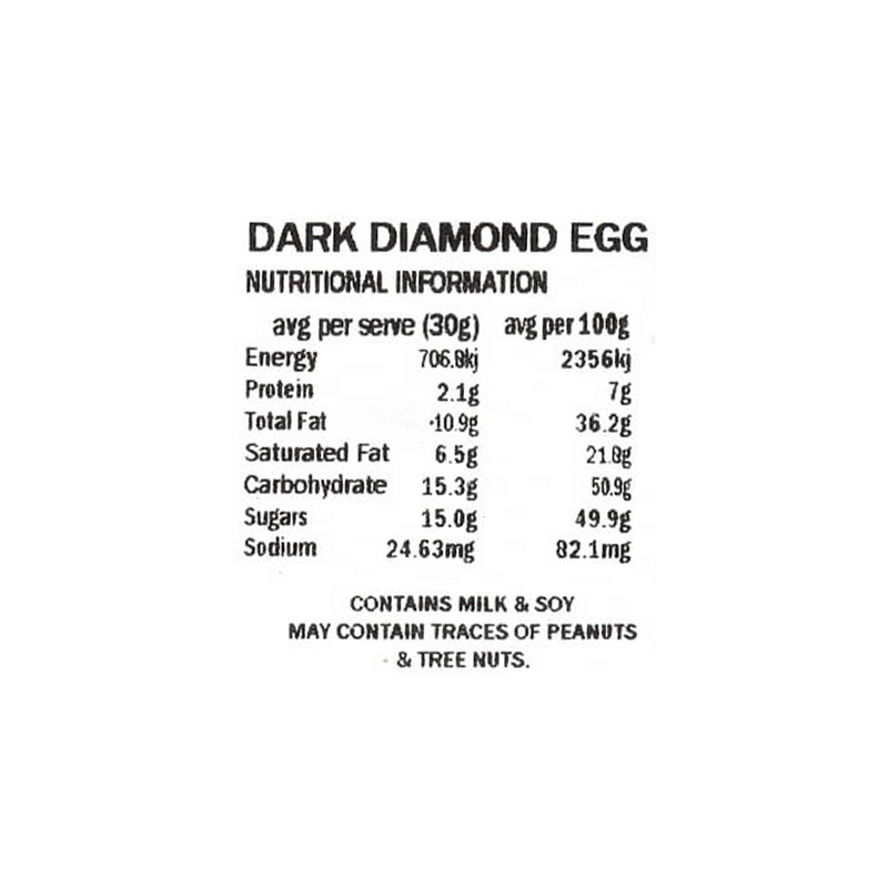 Dark Chocolate Diamond Egg