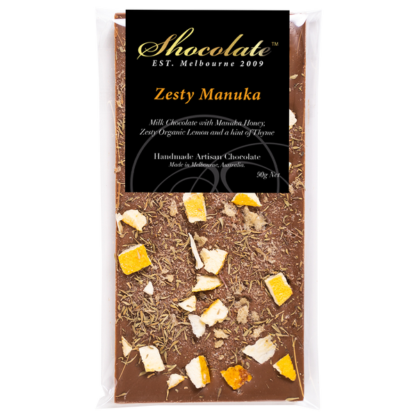 Milk Chocolate Zesty Manuka Block