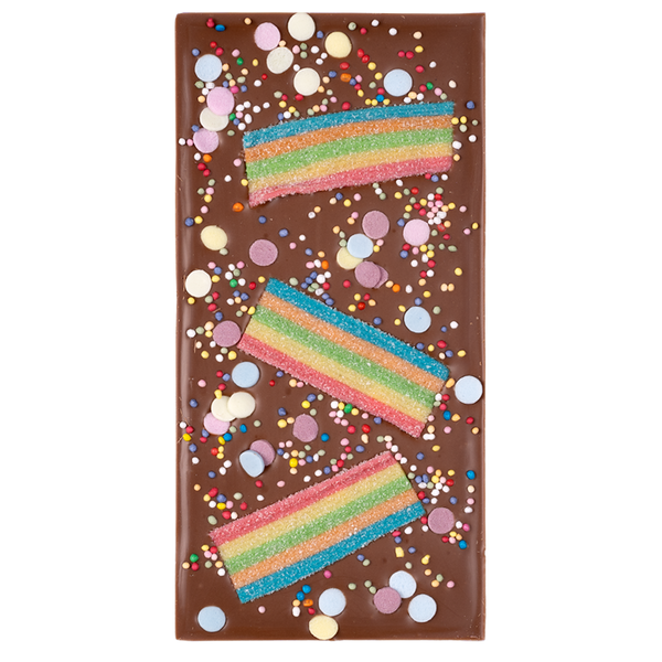 Milk Chocolate Lolly Rainbow Block