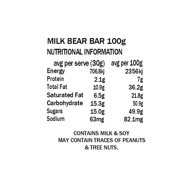Milk Chocolate Bear Block