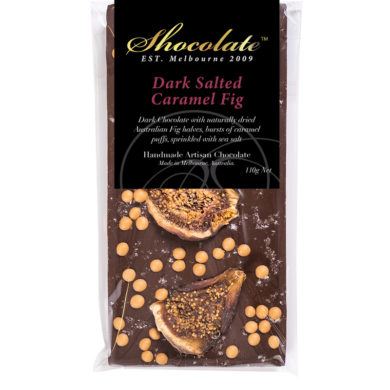 Dark Chocolate Salted Caramel Fig Block