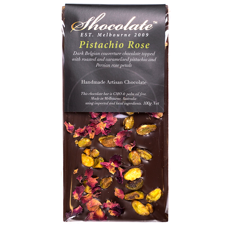 Packet Dark Pistachio Rose Chocolate
